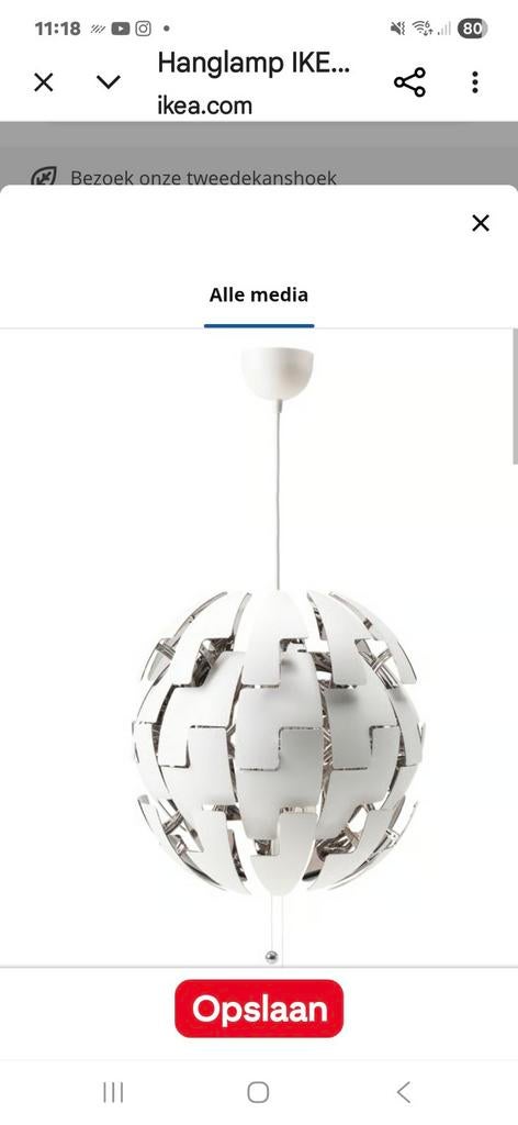 Prachtige hanglamp, Verzenden, Zo goed als nieuw, 50 tot 75 cm