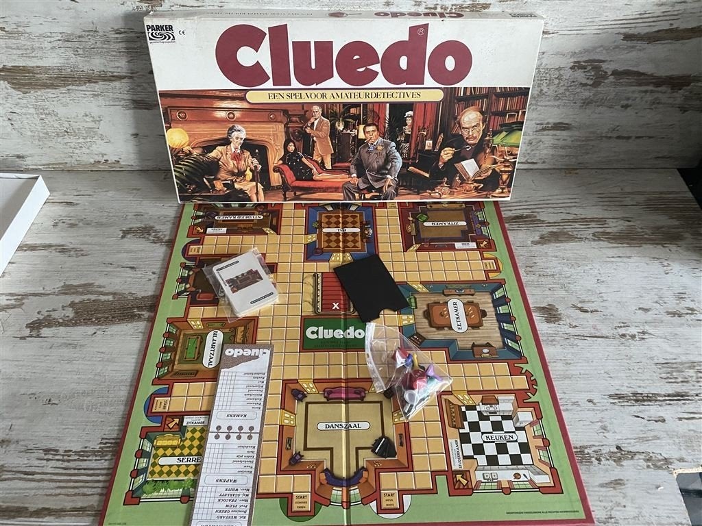Cluedo lange doos parker [s990], Hobby en Vrije tijd, Gezelschapsspellen | Bordspellen, Verzenden, Zo goed als nieuw