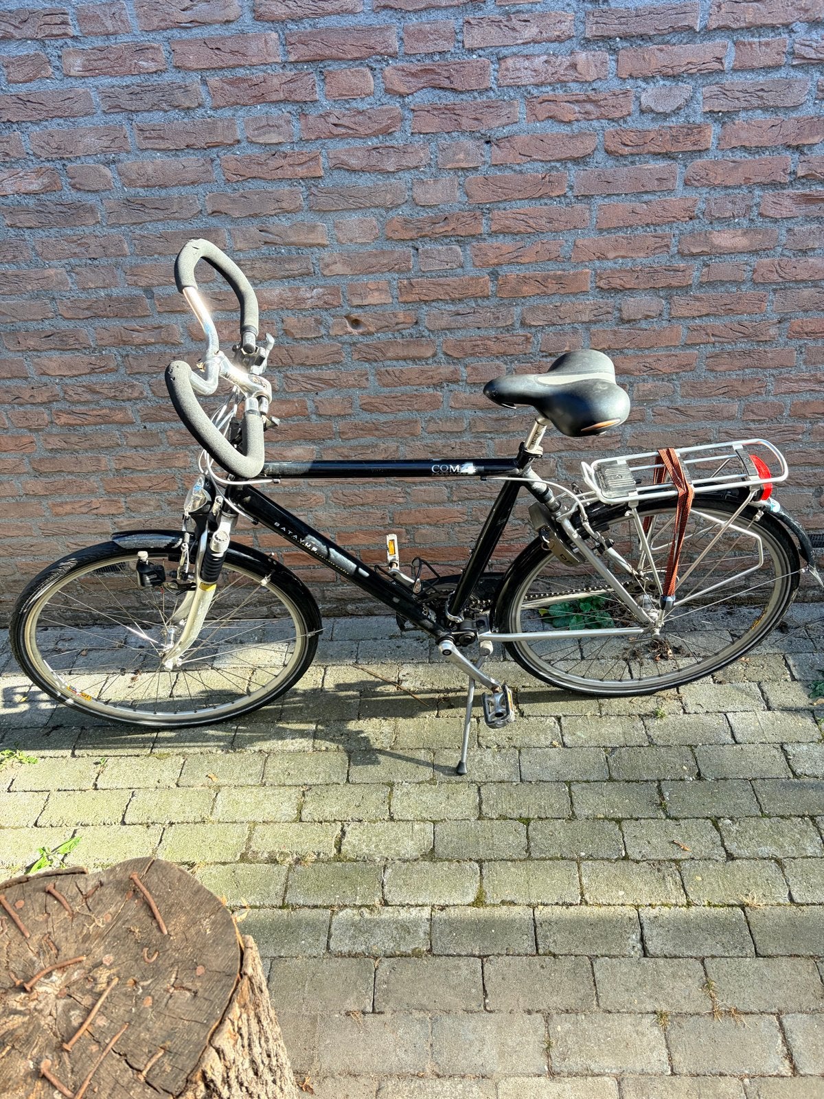 Batavus fiets - Zwart, Gebruikt, Velgrem, Versnellingen, Batavus, Ophalen of Verzenden