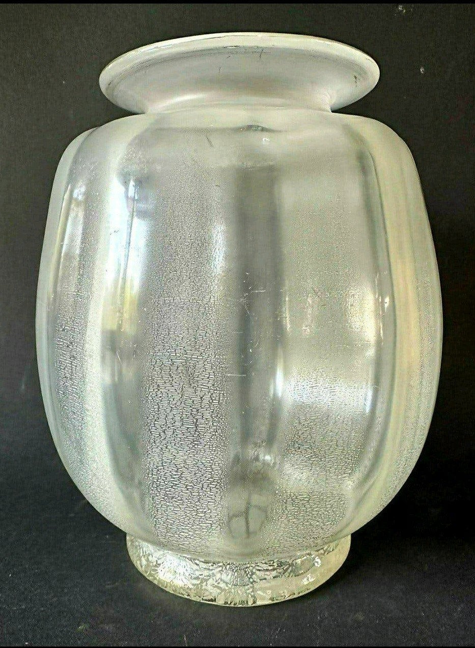 A.D. Copier Craquelé-Sonoor vaas Transp, Antiek en Kunst, Antiek | Glas en Kristal, Ophalen of Verzenden