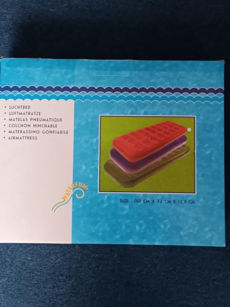 WaterFUN Luchtbed - 188x73x12.5 cm, Ophalen of Verzenden, Nieuw, 1-persoons