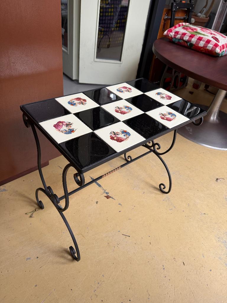 Brocante, antiek, vintage plantentafeltje, bijzettafel, Ophalen