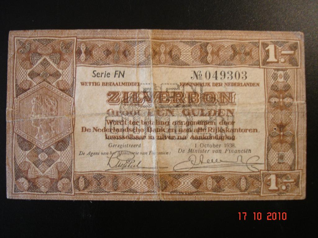 Bankbiljet Nederland & Noodgeld Oostenrijk, Postzegels en Munten, Bankbiljetten | Nederland, Verzenden, 1 gulden, Setje