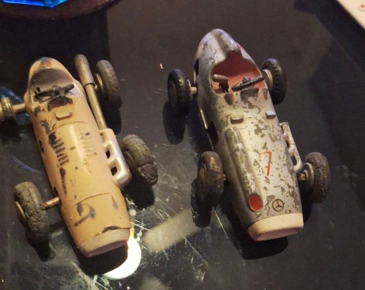 Vintage Schuco Micro Racer 1043 Mercedes-Benz, Ophalen, Gebruikt