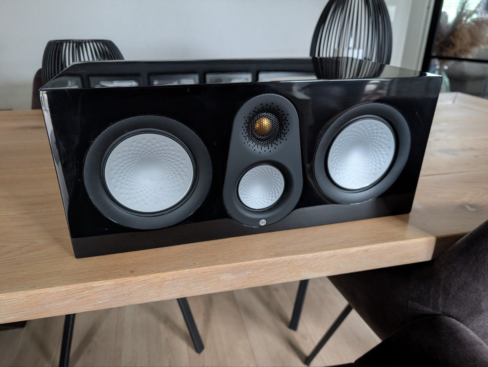 Monitor Audio Silver C250 Center Speaker glans Zwart, Ophalen of Verzenden, Zo goed als nieuw, Monitor Audio, Geschikt voor surround/home cinema