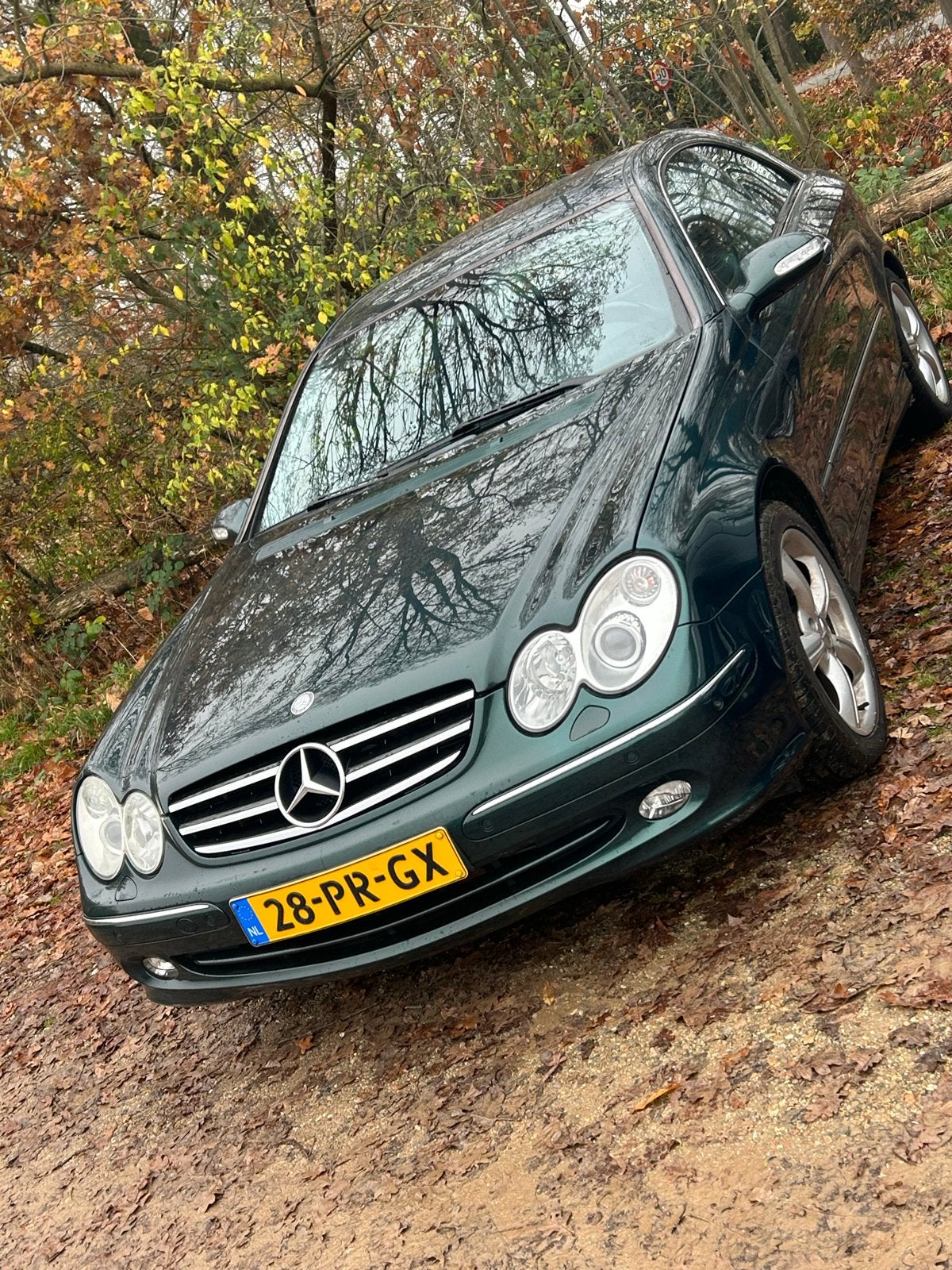 Mercedes-Benz CLK 3.2 Clk320 Coupe AUT 2003 Groen, Auto's, Automaat, Achterwielaandrijving, Particulier, CLK