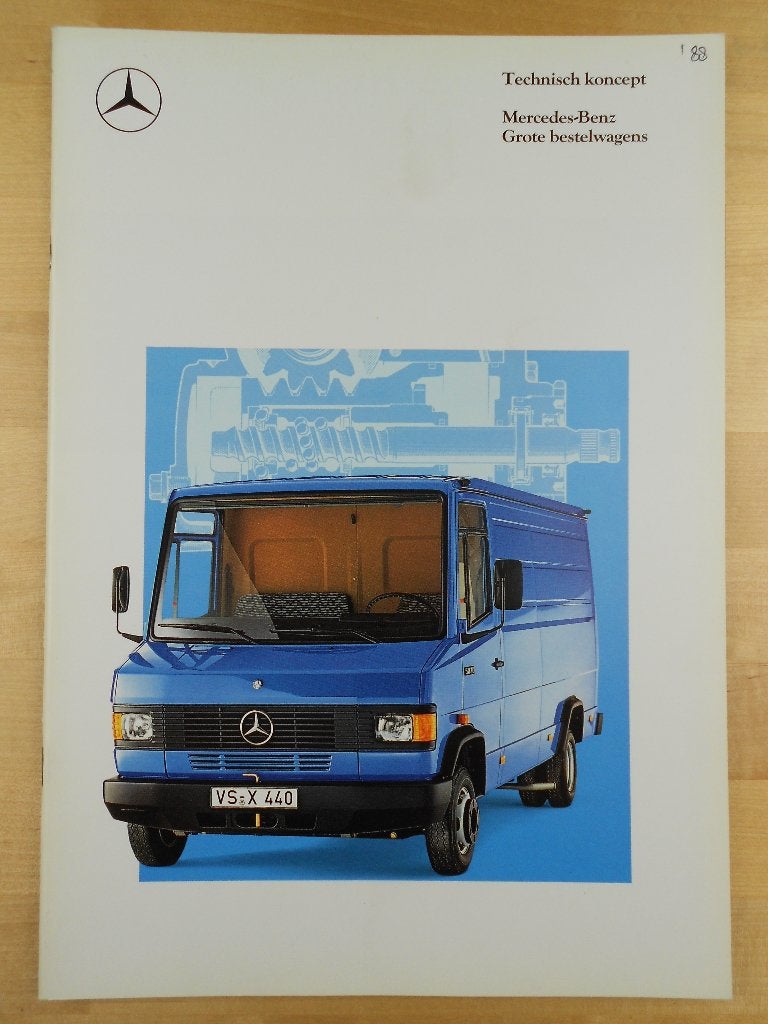 Mercedes 508 609 709 711 811 814 D Brochure 1988, Zo goed als nieuw, Mercedes-Benz, Mercedes, Ophalen of Verzenden
