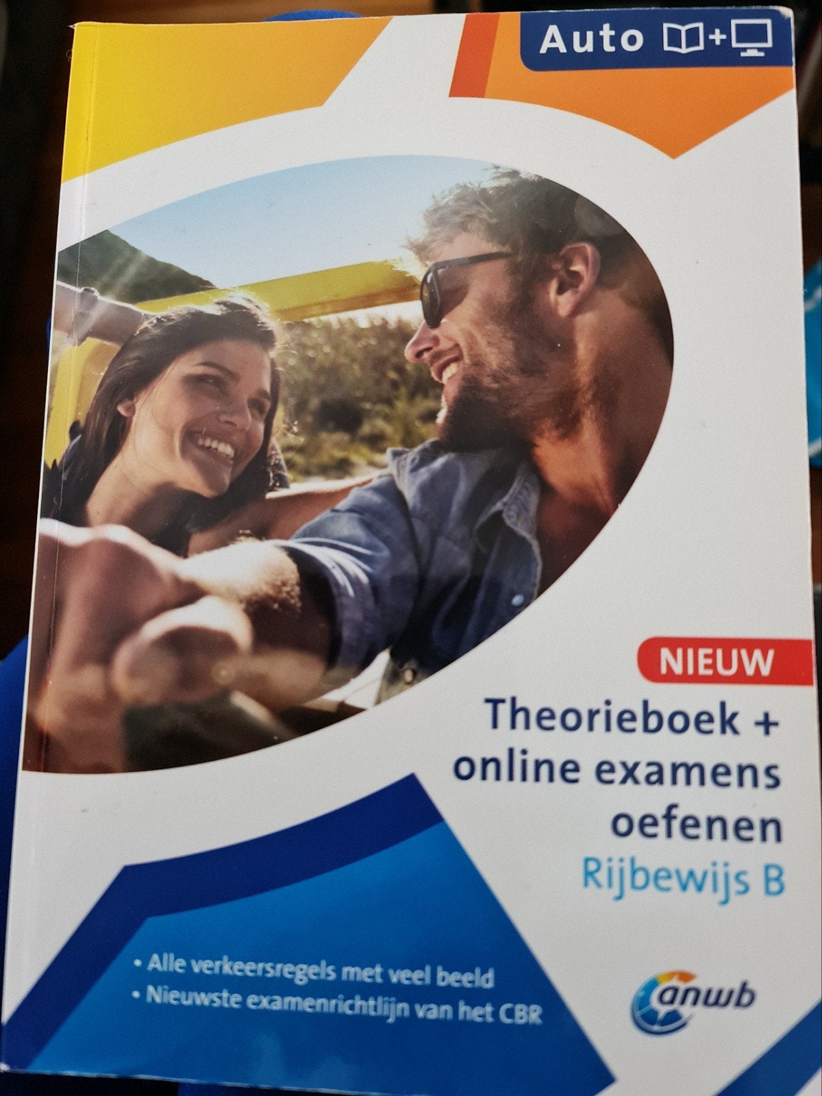 ANWB Theorieboek Rijbewijs B + online examens oefenen, Ophalen of Verzenden, Zo goed als nieuw, Algemeen, ANWB