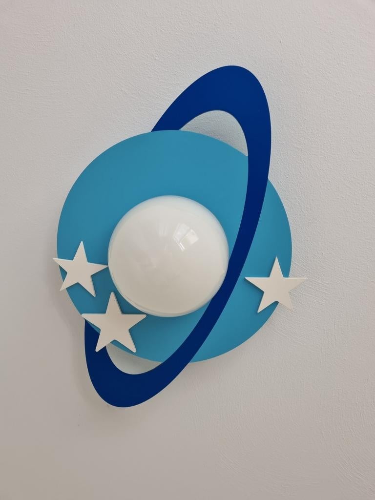 Philips blauwe planeetlamp voor kinderkamer, Ophalen, Zo goed als nieuw, Lamp