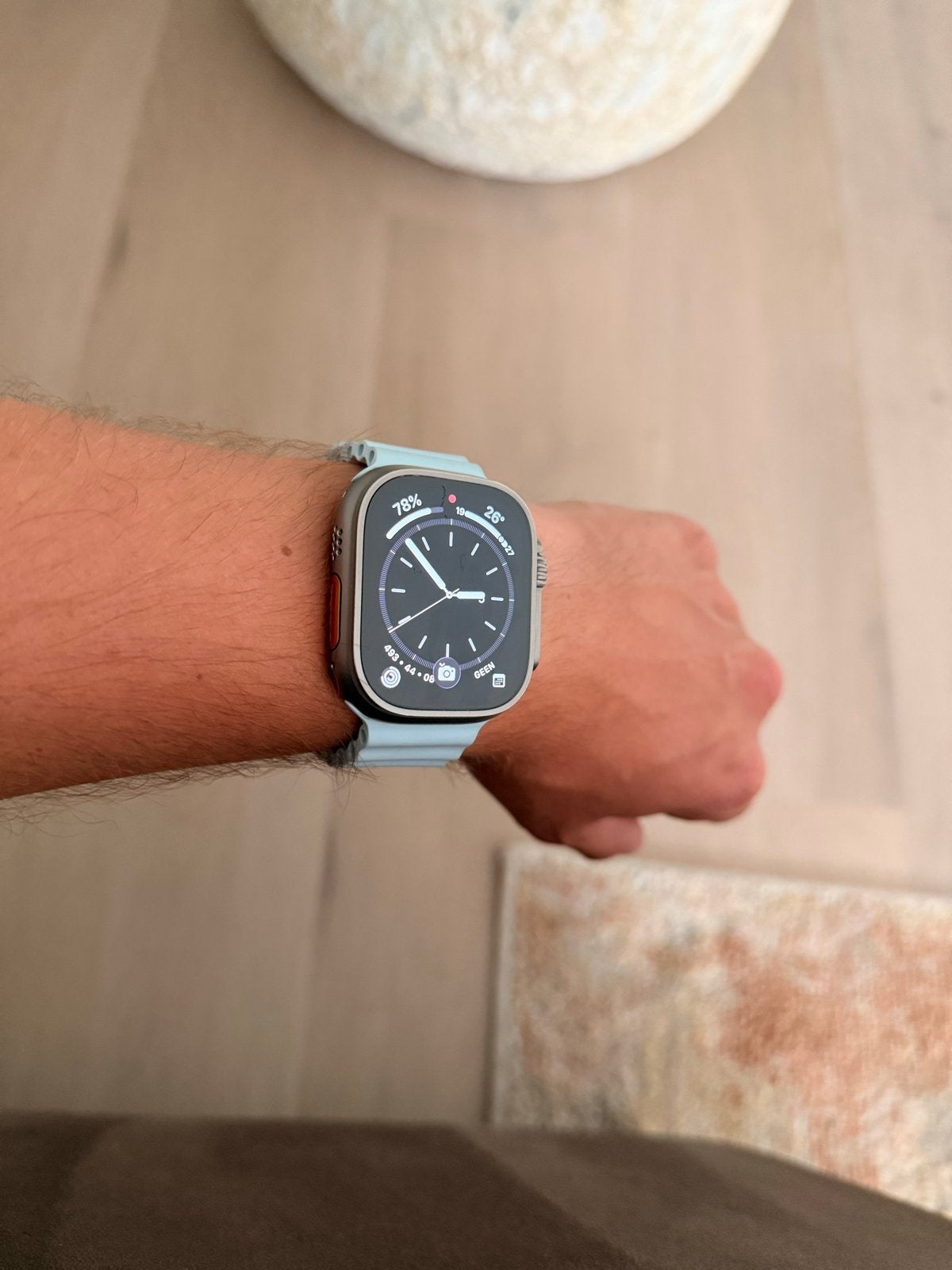 Apple Watch Ultra 1 met veel bandjes en 91% batterij, IOS, Ophalen of Verzenden, Zo goed als nieuw, Waterdicht