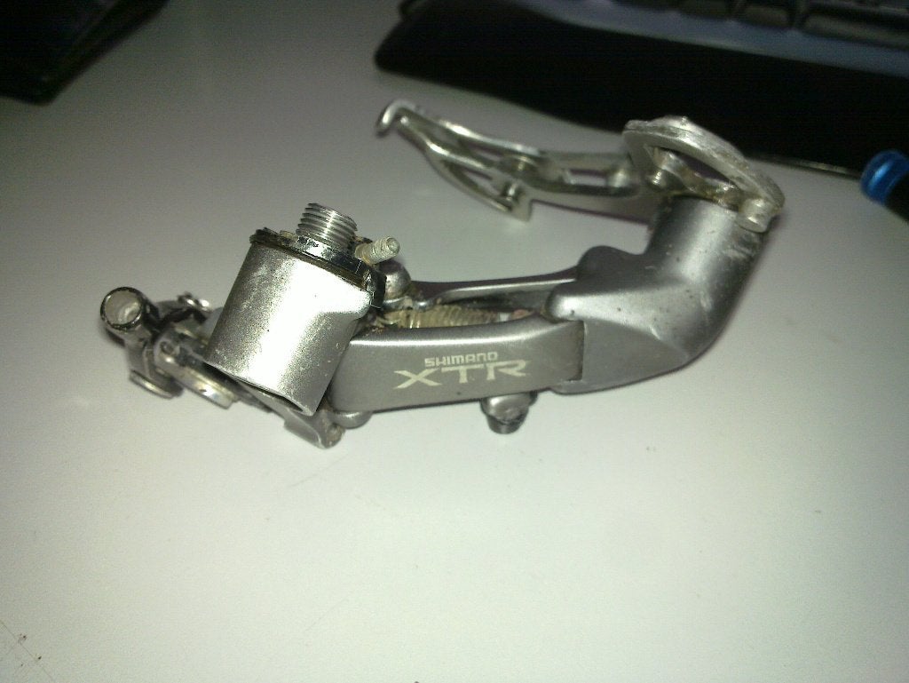 Shimano XTR M951 retro vintage achterderailleur, Fietsen en Brommers, Ophalen, Gebruikt, Mountainbike
