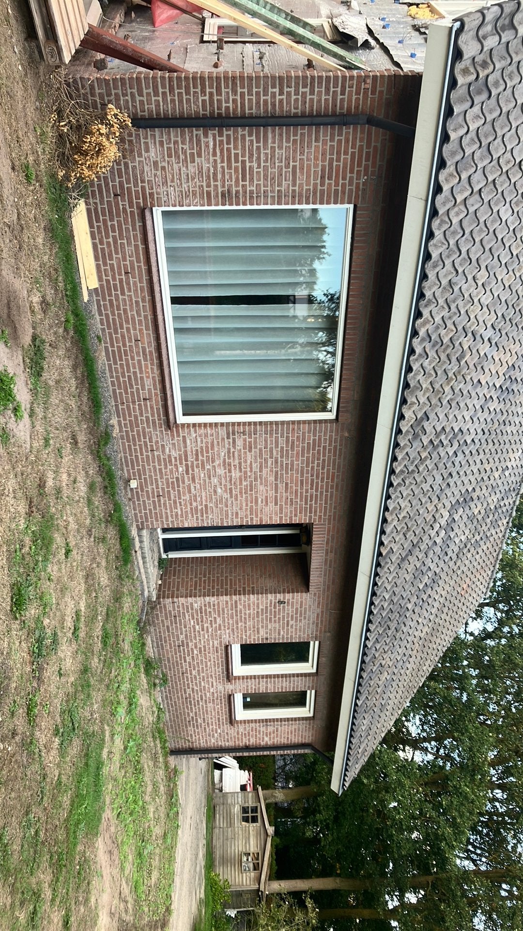 2 maal kiepraam 100x140 cm 1x vast raam 260 x190cm, Ophalen, Gebruikt, Hout, Raamkozijn