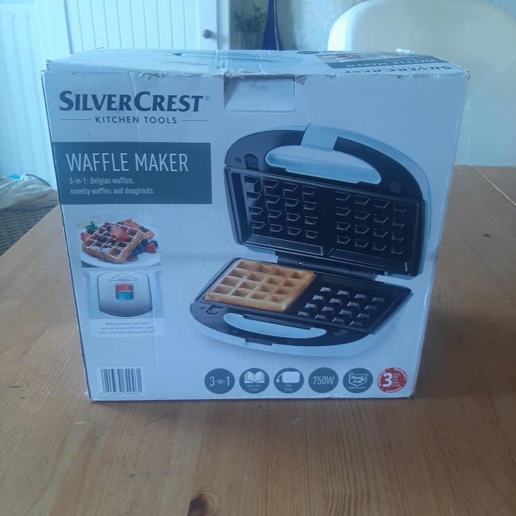 Wafelijzer Silvercrest, Ophalen of Verzenden, Uitneembare platen, Zo goed als nieuw