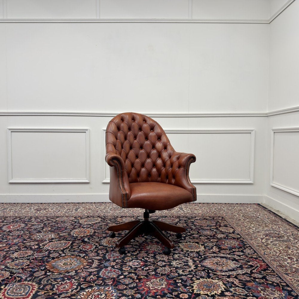 Klassiek Engels Wade Chesterfield Bureaustoel, Ophalen