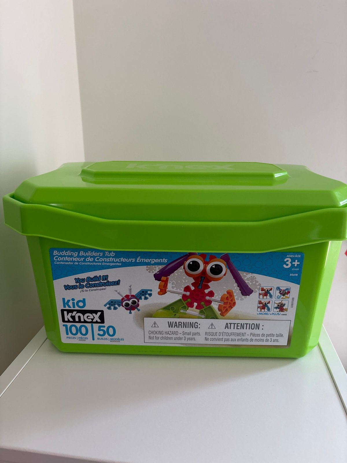 Kid K'nex Budding Builders Tub - 100+ Stukjes, Kinderen en Baby's, Speelgoed | Bouwstenen, Ophalen, Zo goed als nieuw, K'nex