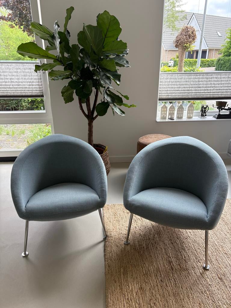 Artifort Hannah fauteuils (set van 2), Huis en Inrichting, Fauteuils, Ophalen, 75 tot 100 cm, Zo goed als nieuw, Stof