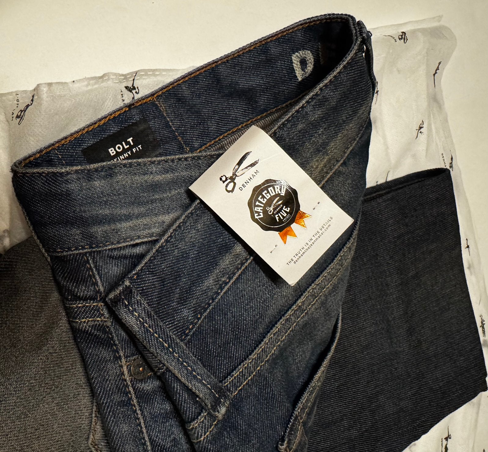 Denham Bolt jeans – nieuw met labels., Kleding | Heren, Ophalen of Verzenden, Nieuw, Blauw, W32 (confectie 46) of kleiner