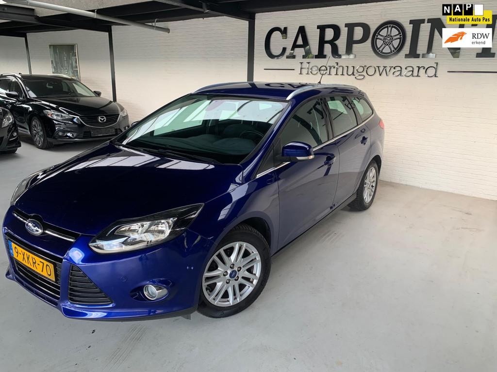 Ford Focus Wagon 1.0 EcoBoost Edition Plus 2014 125PK Orig N, Euro 5, 125 pk, Gebruikt, Blauw