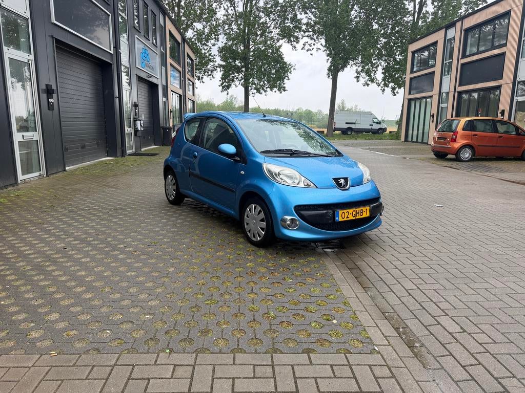 Peugeot 107 1.0 12V 3DR 2-TRONIC 2008 Blauw airco, Auto's, Zwart, 68 pk, Origineel Nederlands, Bedrijf