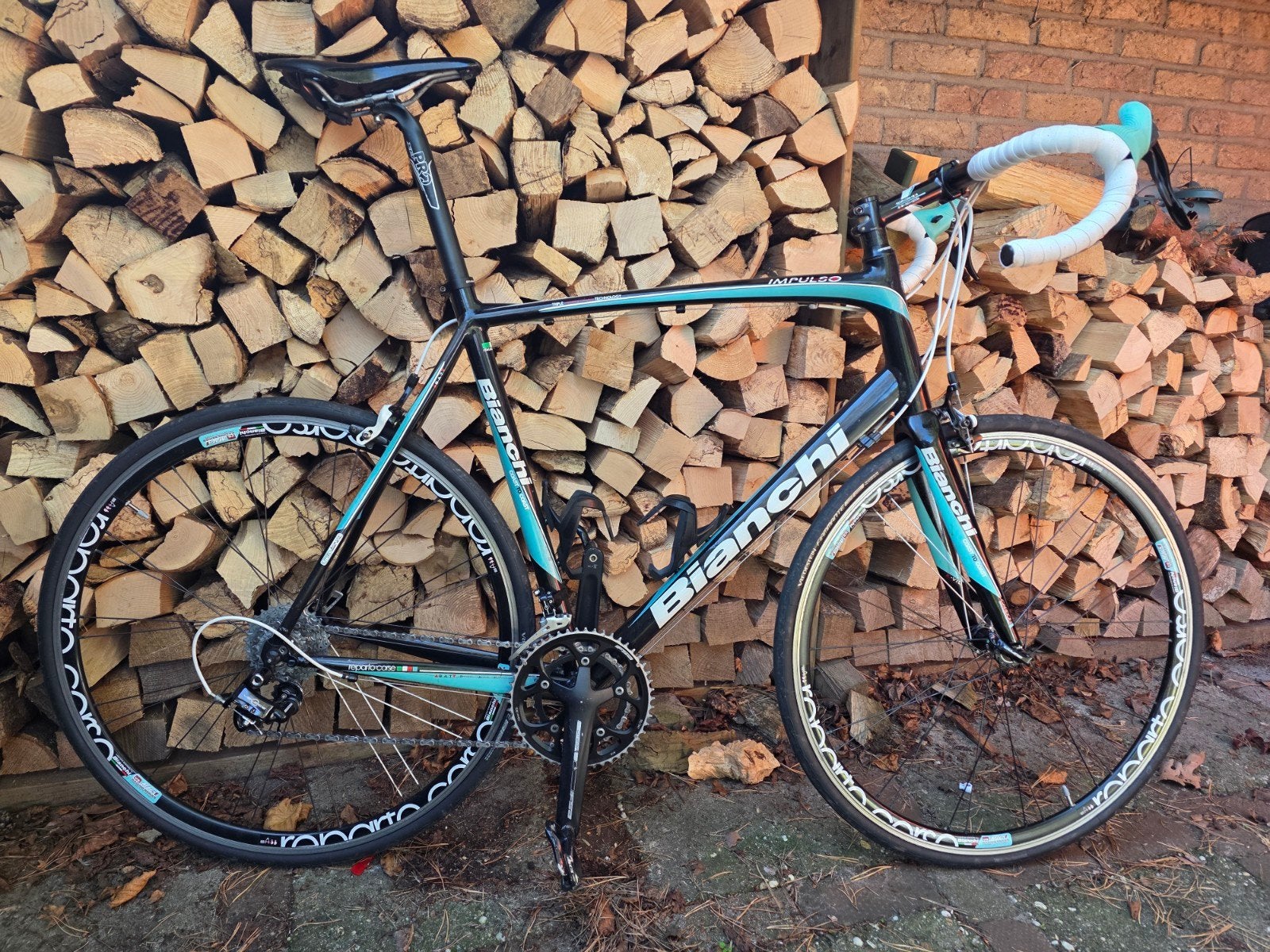 Bianchi Impulso racefiets – Campagnolo Veloce – maat 61 – gr, Gebruikt, 15 tot 20 versnellingen, 61 tot 65 cm, Ophalen
