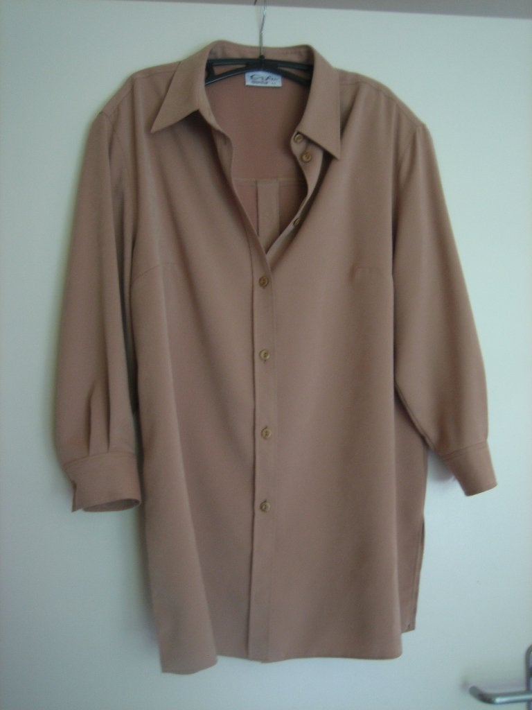 Zeer mooi beige blouse-jasje ERFO 44-46 Snazzeys, Verzenden, Beige, Erfo, Maat 42/44 (L)