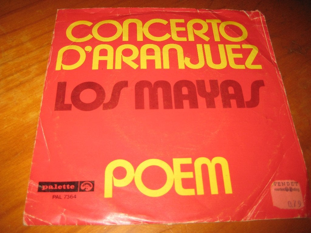 Los Mayas: Concerto d`Aranjuez, Ophalen of Verzenden, Zo goed als nieuw, Single