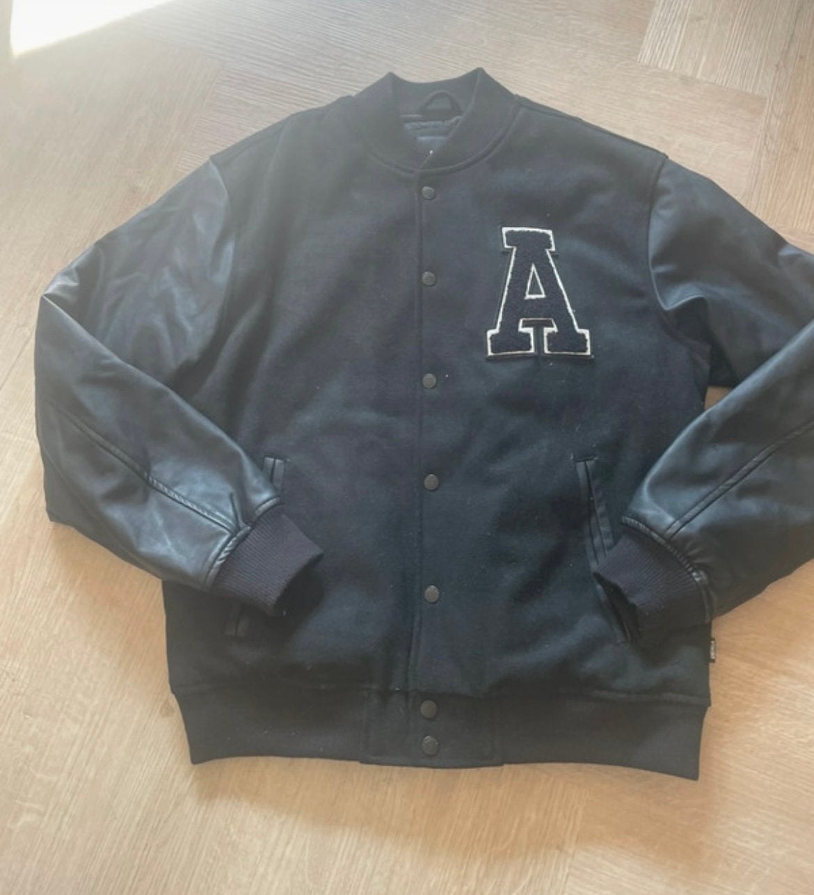 Winterjas baseball jack jas nieuw S / M america today zwart, Ophalen of Verzenden, Nieuw, Zwart