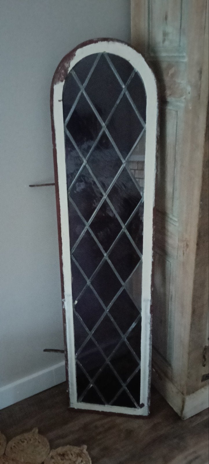 glas in lood raamwerk, Ophalen