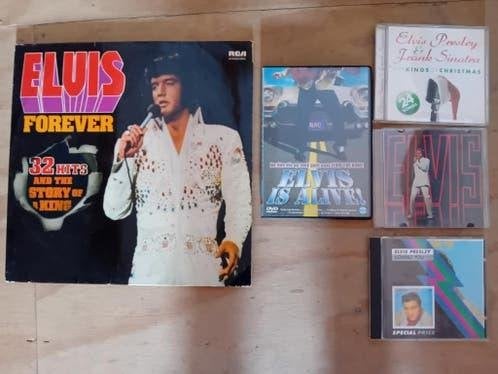 3 x Cd elvis Presley 2 ansichtkaarten 1 elpee lp 1 dvd film, Ophalen of Verzenden, Gebruikt, Overige typen