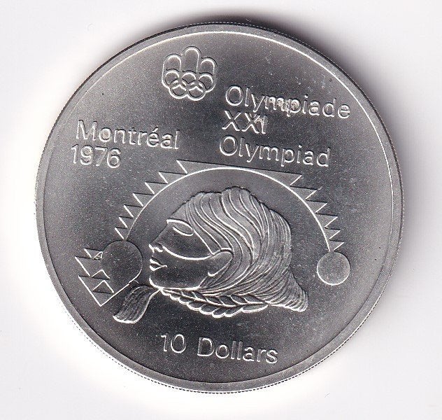 Canada 10 Dollar 1975 Prachtig Summer Olympics, Verzenden, Noord-Amerika, Losse munt, Zilver
