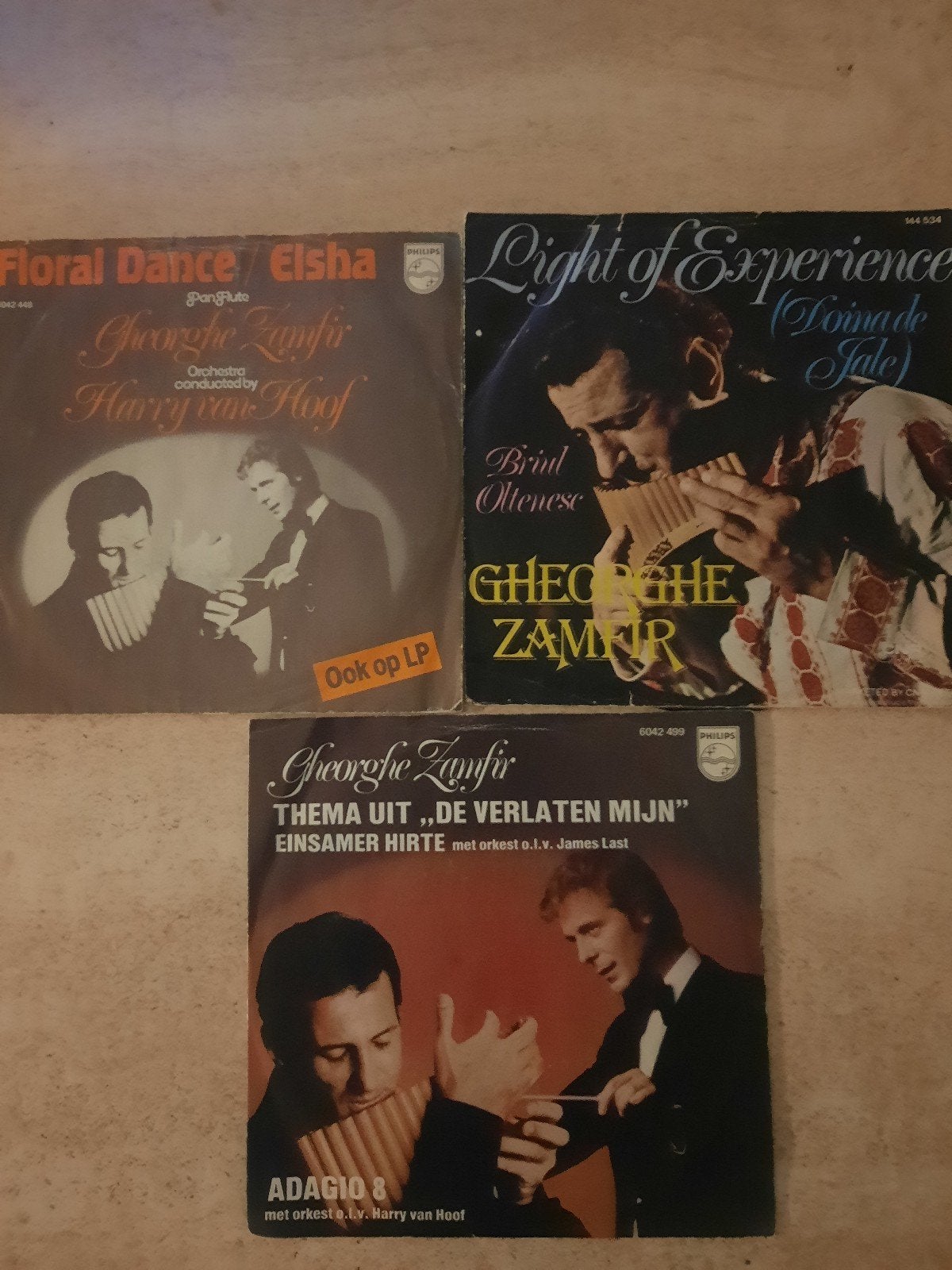 3x vinyl singel van Gheorghe Zamfir, Cd's en Dvd's, Vinyl Singles, Ophalen of Verzenden, Zo goed als nieuw, Nederlandstalig
