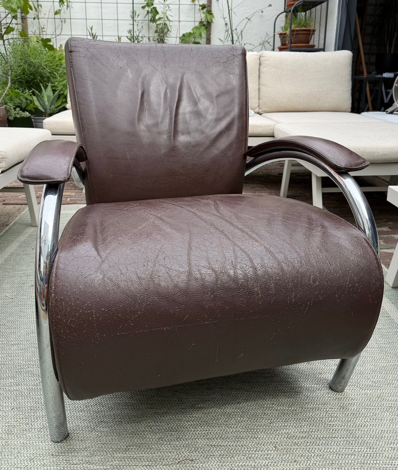 Molinari Fauteuil, Ophalen, Gebruikt, 50 tot 75 cm, Leer