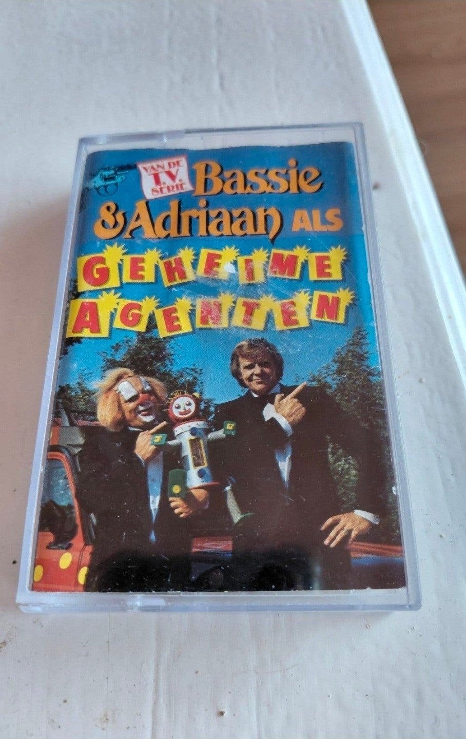 Bassie en Adriaan als Geheime Agenten cassettebandje 1991., Gebruikt, Kinderen en Jeugd, 1 bandje, Ophalen of Verzenden