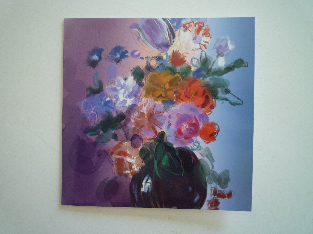Kunstkaart Ada van Bokhoven bloemen in vaas, Verzenden, Voor 1920, Overige thema's