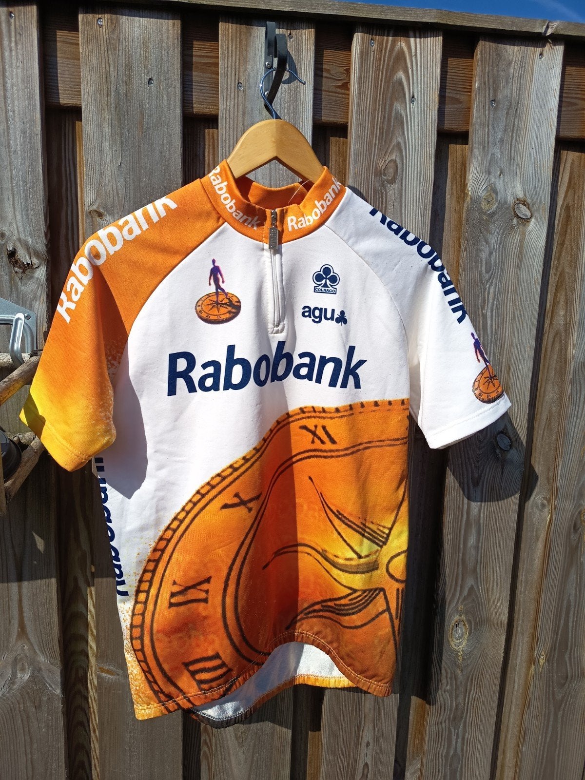 Wielershirt Rabobank, Fietsen en Brommers, Fietsaccessoires | Fietskleding, Ophalen, Bovenkleding