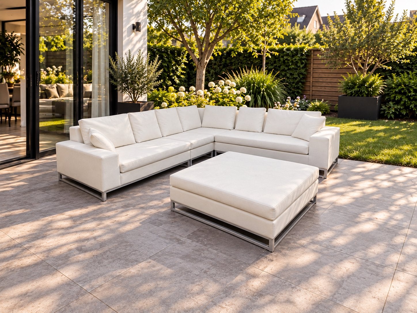 Manutti Zendo Loungeset, Ophalen, Zo goed als nieuw, Wicker, Hocker