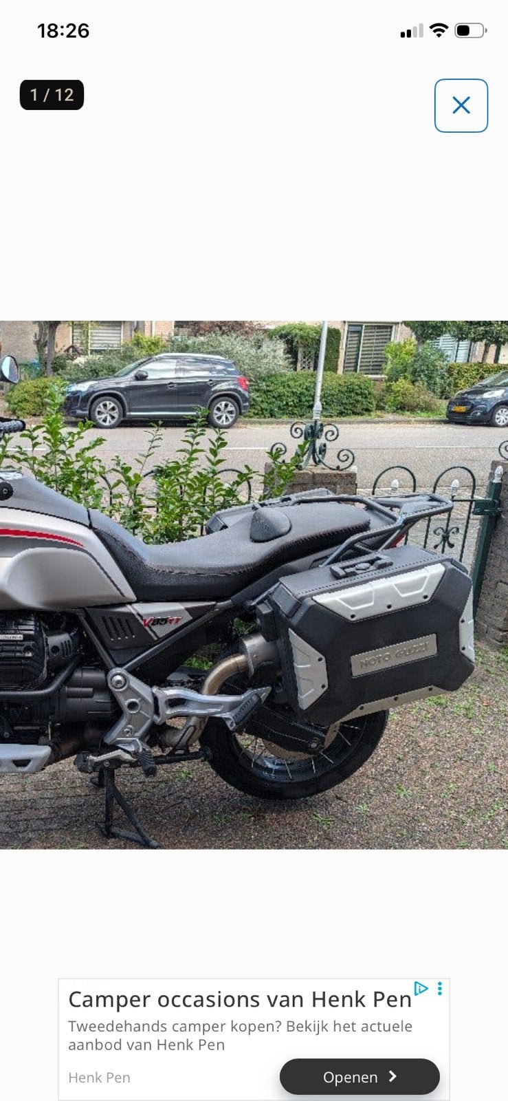 Moto Guzzi V85 kofferset gezocht., Ophalen