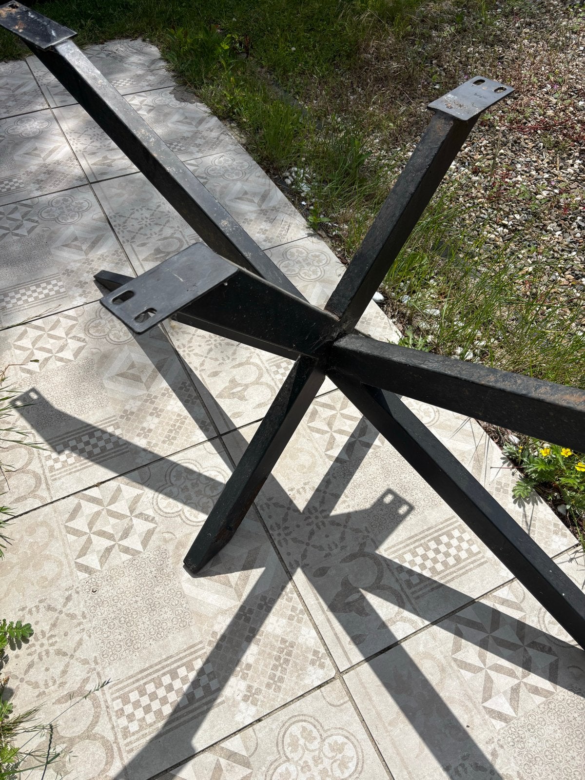 Kruispoot tafelonderstel Matrix XL zwart, Tafelpoot, Gebruikt, 50 tot 100 cm, 150 tot 200 cm