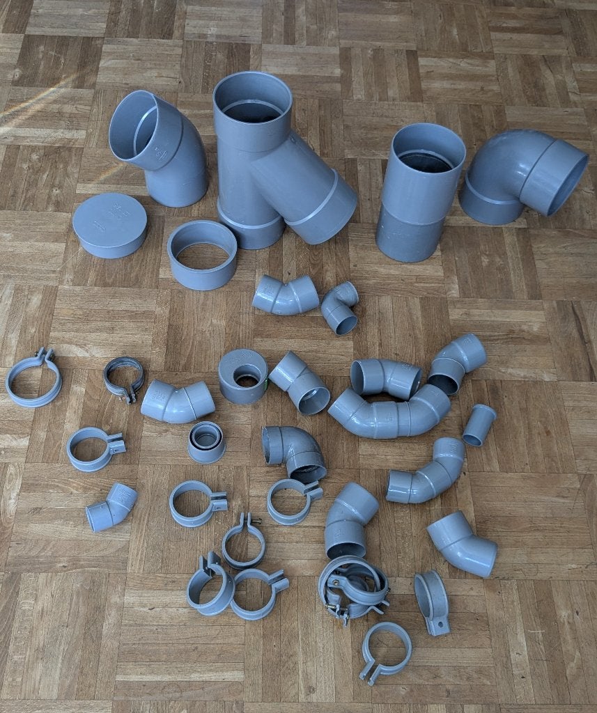 PVC afvoermateriaal, Ophalen, Bochten, Pvc, Nieuw