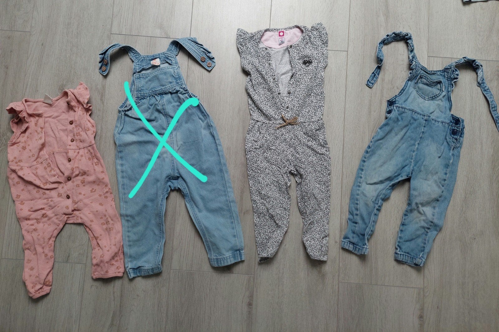 Jumpsuits maat 86 meisje tuinbroek tuinpak Jumpsuit, Ophalen of Verzenden, Zo goed als nieuw, Meisje, Overige typen