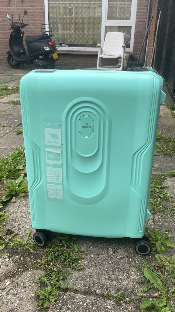 Nieuwe Decent Mintgroen - Handbagage & Middelmaat, Sieraden, Tassen en Uiterlijk, 50 tot 60 cm, Hard kunststof, Nieuw, Ophalen of Verzenden