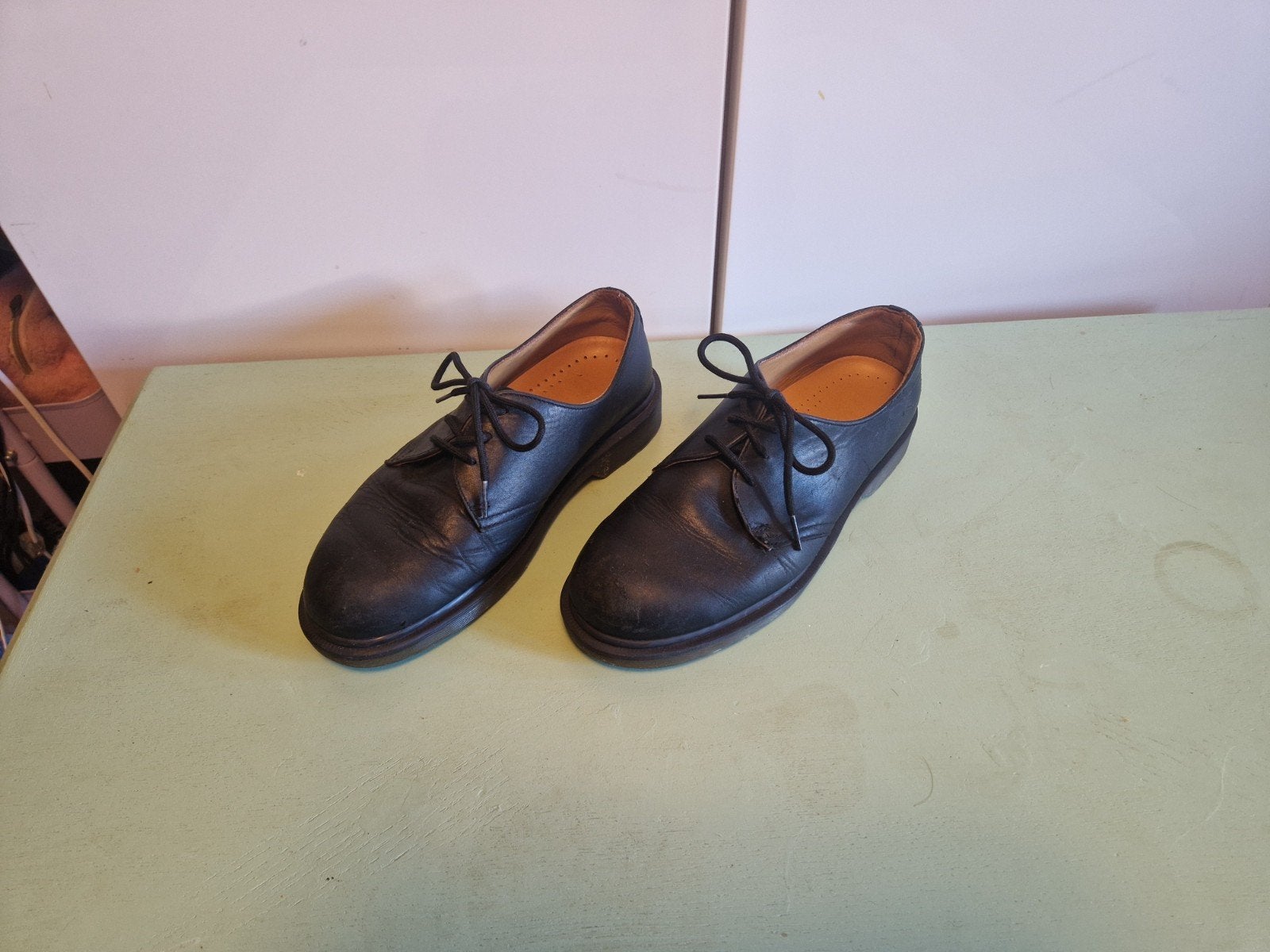Dr. Martens 1461 PW Zwarte Leren Schoenen Maat 40, Zwart, Ophalen of Verzenden, Dr. Martens, Gedragen