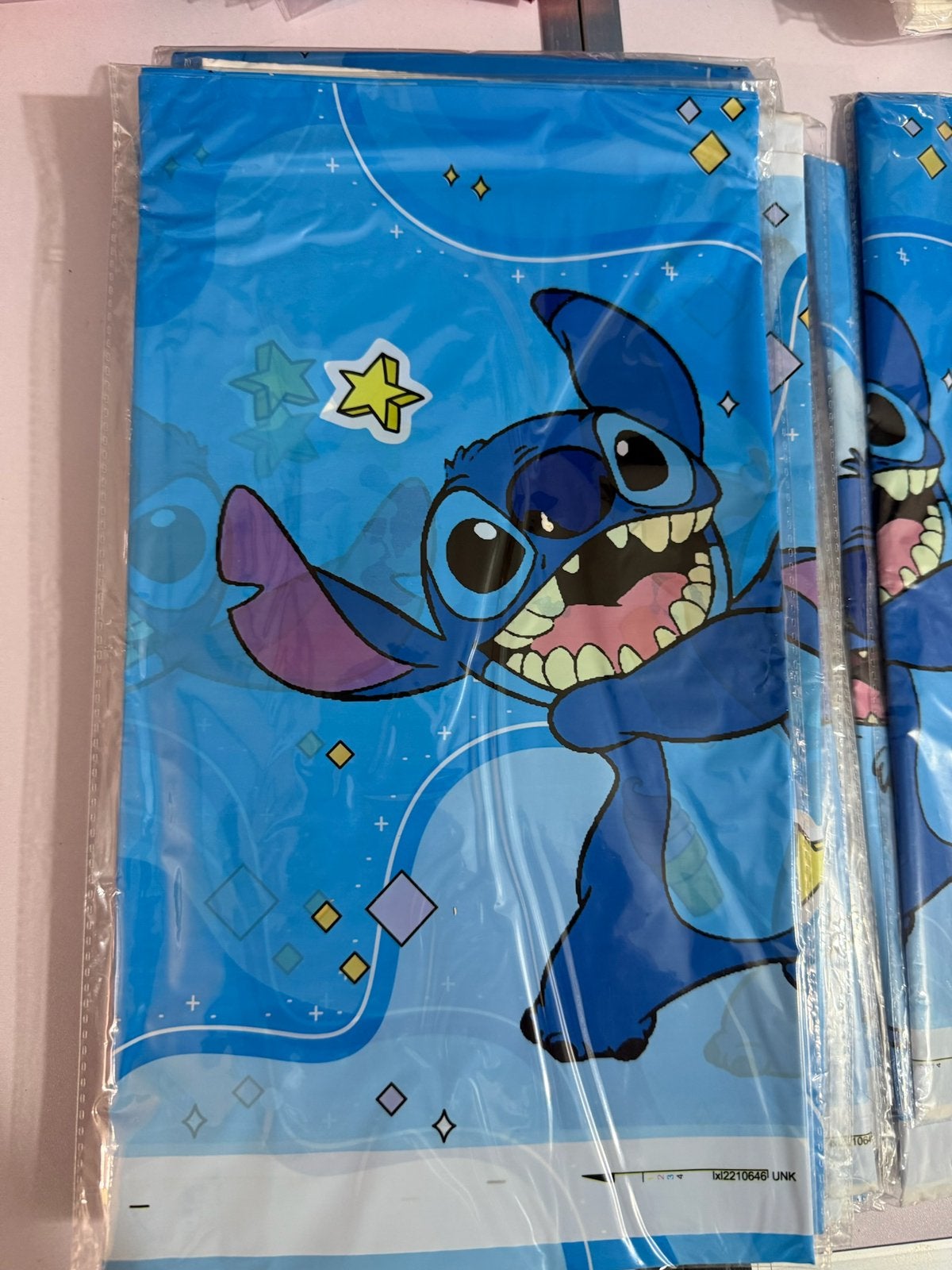 Stitch plastic folie XL tafelkleed, Ophalen of Verzenden, Nieuw, Versiering, Verjaardag