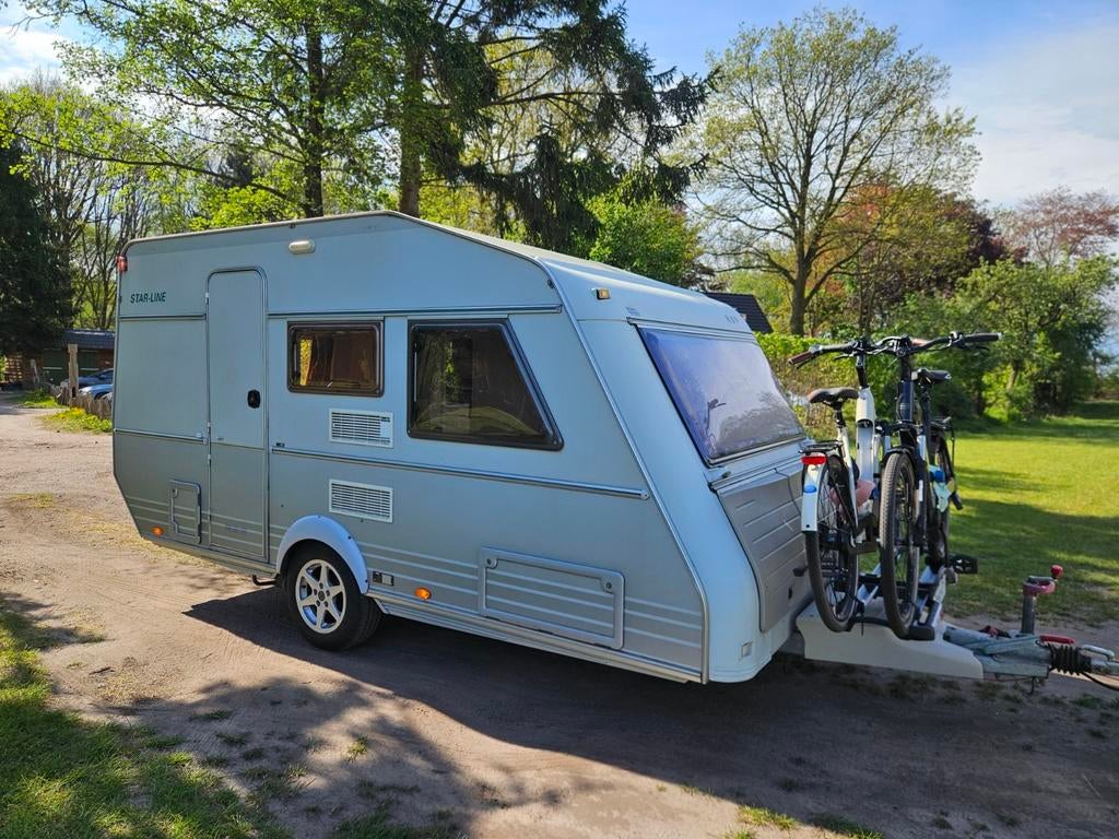 Kip Starline 41 TTZ – zeer nette caravan, compleet uitgerust, Vast bed, Rondzit, Kip, Particulier