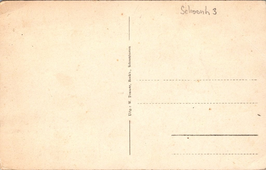 Schoonhoven - 7 oude ansichtkaarten, Verzenden, 1940 tot 1960, Ongelopen, Zuid-Holland