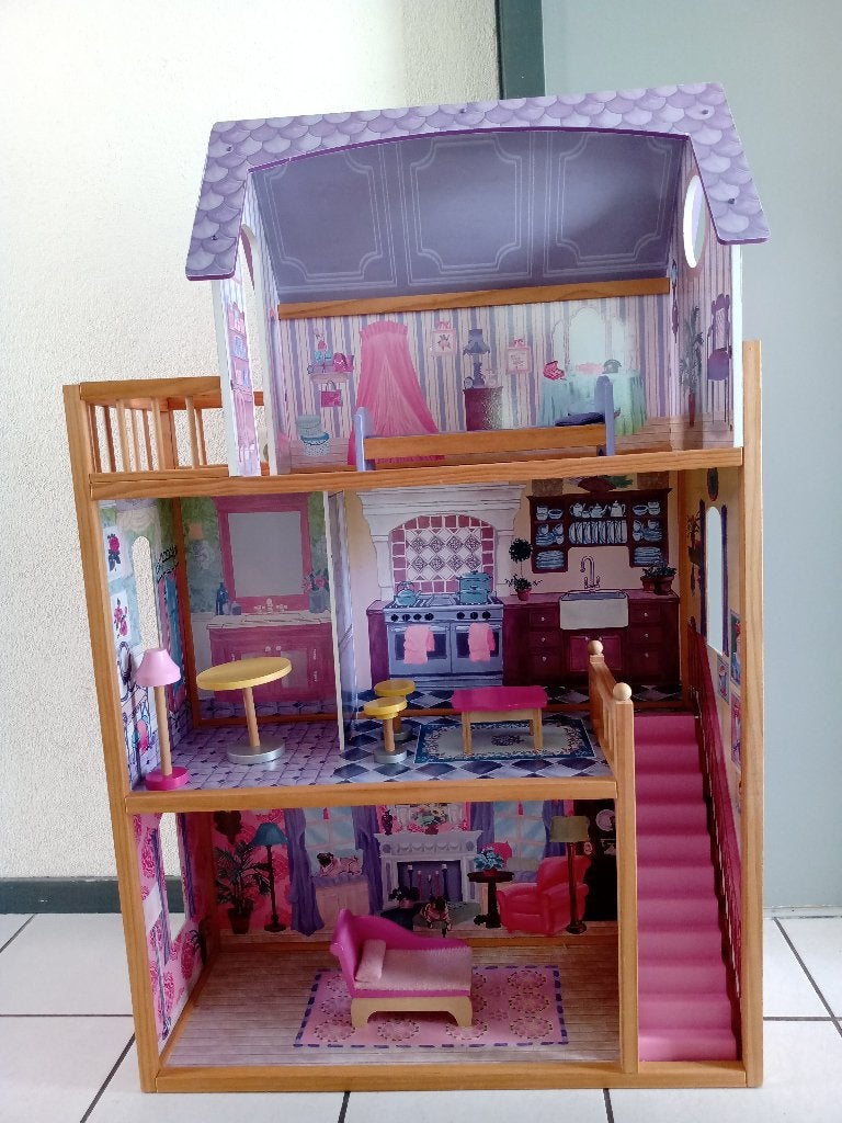Groot KIDKRAFT POPPENHUIS Kayla 65092, Ophalen, Gebruikt, Poppenhuis
