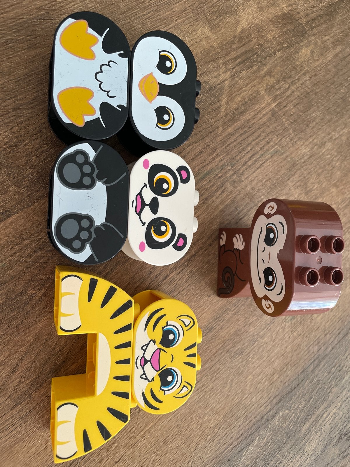 Lego Duplo dieren (pinguïn, panda, tijger, aap) - per stuk, Kinderen en Baby's, Speelgoed | Duplo en Lego, Ophalen of Verzenden