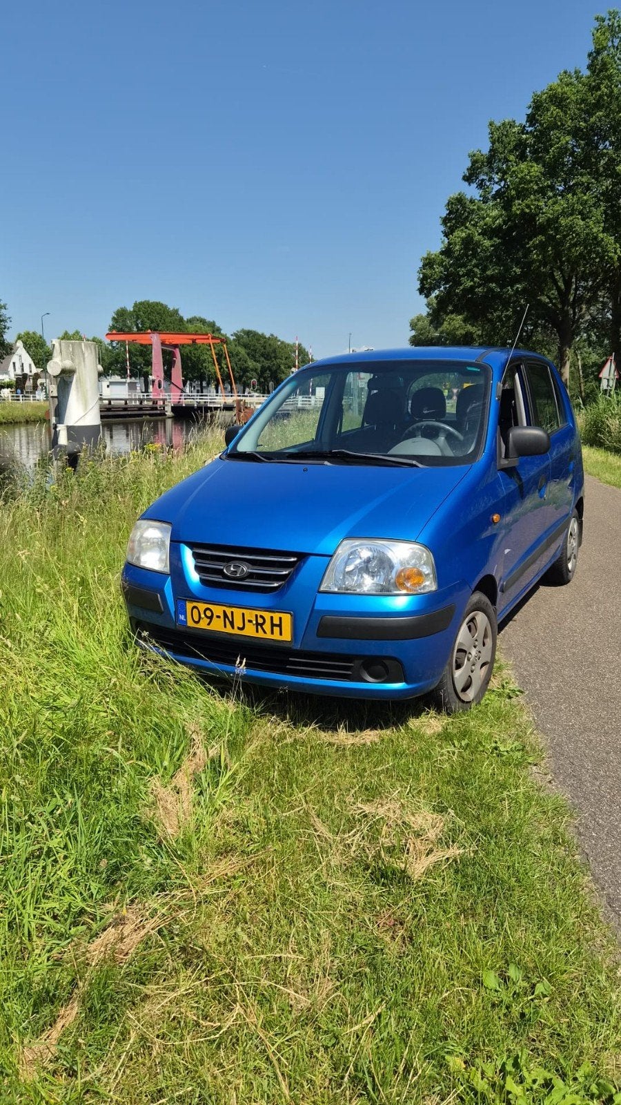 Hyundai Atos 1.1 2003 Blauw, Auto's, Voorwielaandrijving, 31 €/maand, Origineel Nederlands, Particulier