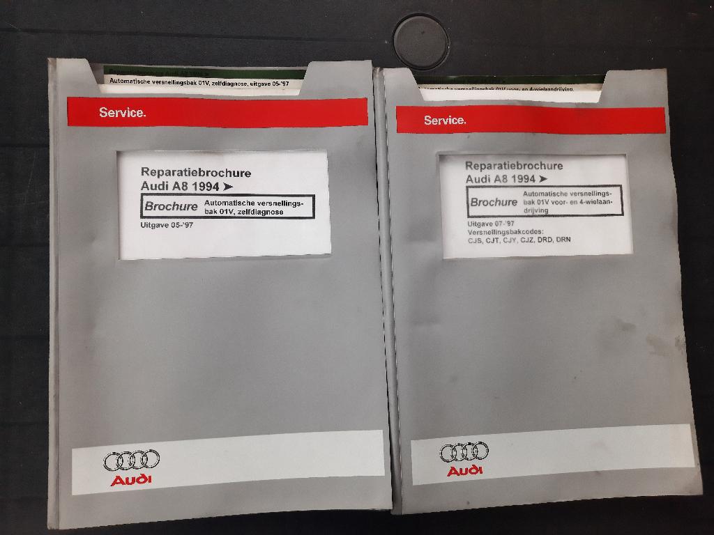Audi A8 D2 automaatbak 01V dealer werkplaatsboeken, Ophalen of Verzenden, Gelezen, Audi