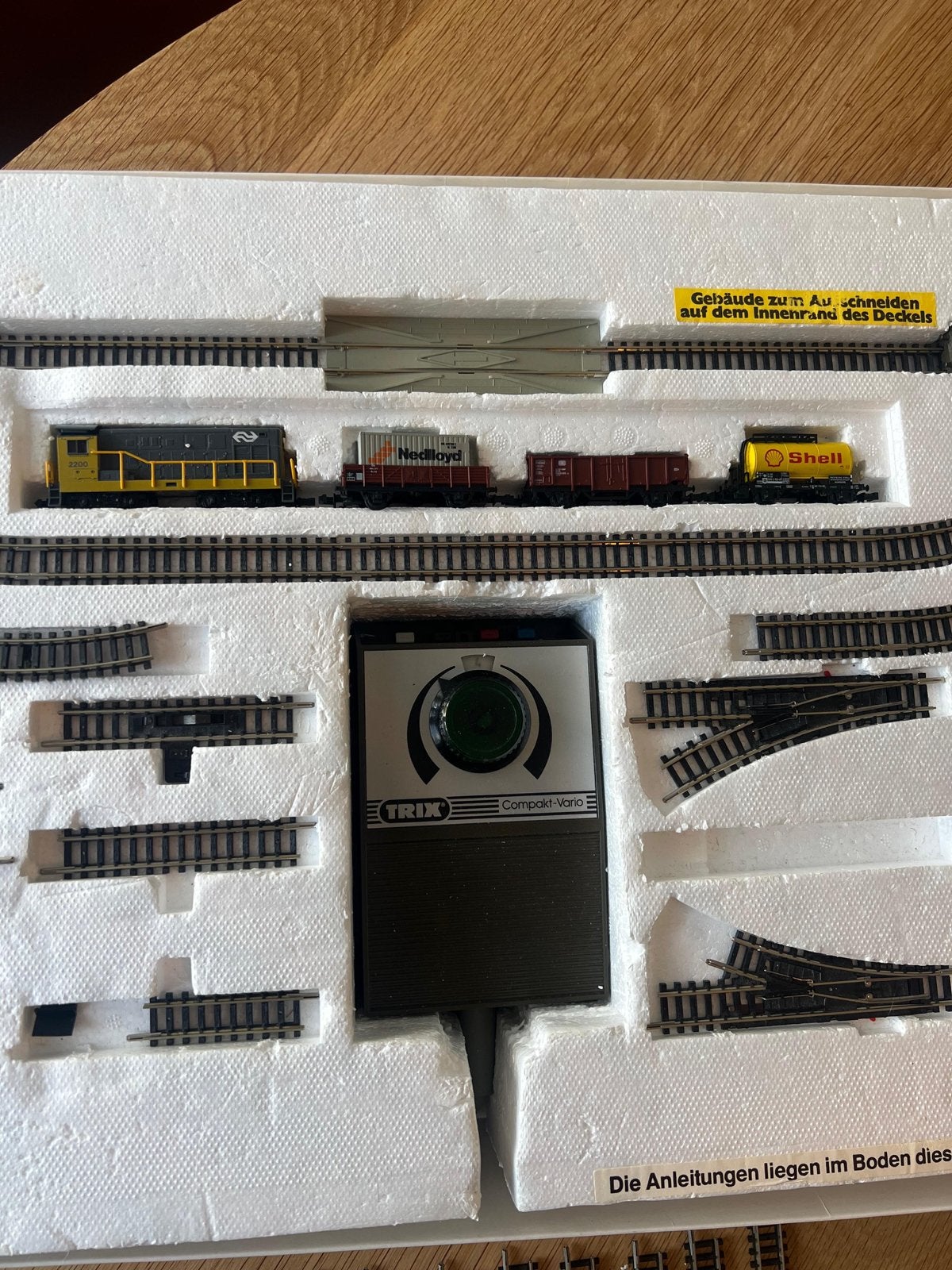 Minitrix set met extra rails, Gelijkstroom, Trix, Ophalen of Verzenden, Analoog